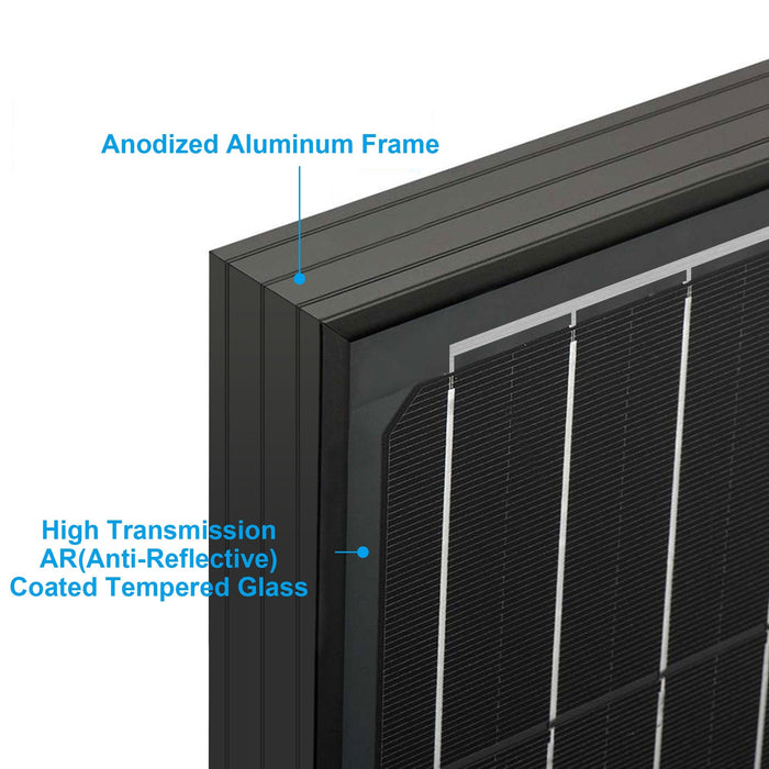 ACOPOWER 200 Watts Monocrystalline Solar Panel