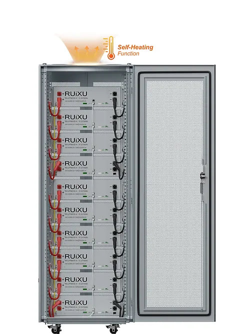 RUiXU 50kWh Lithium Batteries Kits | 10 Batteries + 10 Slot Battery Cabinet