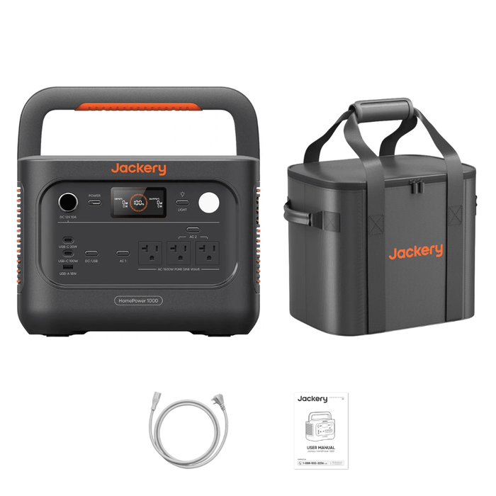 Jackery HomePower 1000 v2 Portable Power Station (Black) - Off Grid Stores