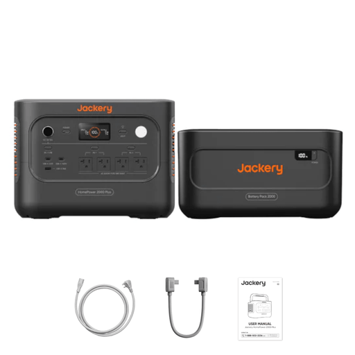 Jackery HomePower 2000 Plus v2 + Battery Pack 2000 Plus v2 - Off Grid Stores
