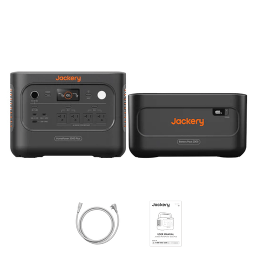 Jackery HomePower 2000 Plus v2 + Battery Pack 2000 Plus v2 - Off Grid Stores