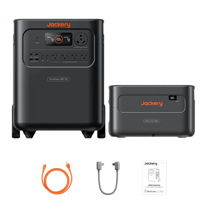 Jackery HomePower 3600 Plus Power Station + Battery Pack 3600