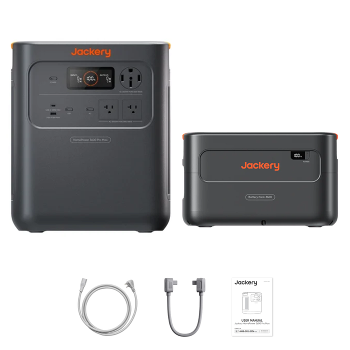 Jackery HomePower 3600 Pro Max + Extra Batteries