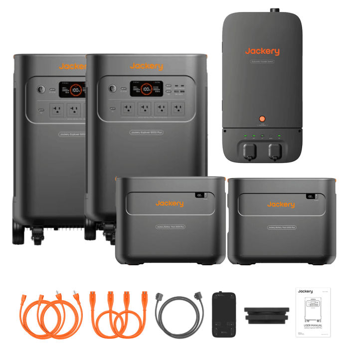 Jackery Whole-Home Backup Kit 5000 Plus (20kWh) - Off Grid Stores