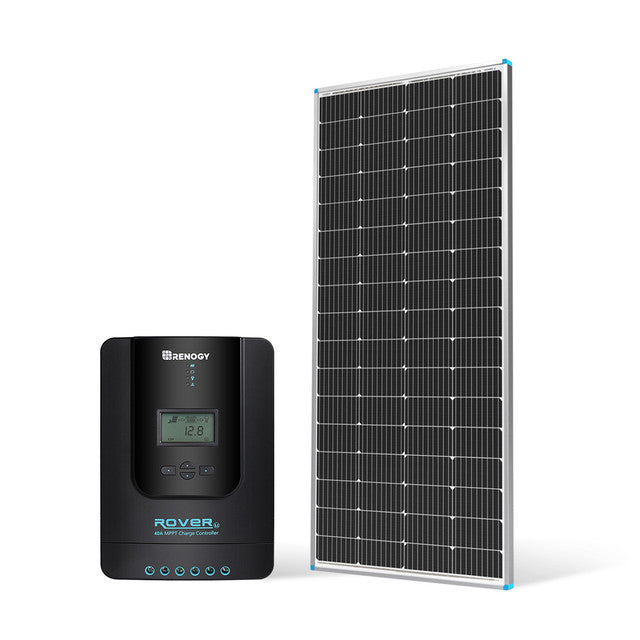 Renogy 200 Watt 12 Volt Monocrystalline Solar Panel + 40 Amp MPPT Solar Charge Controller