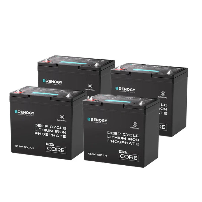 Renogy Core Mini - DuoHeat Tech 12V 100Ah Lithium Iron Phosphate Battery - Off Grid Stores