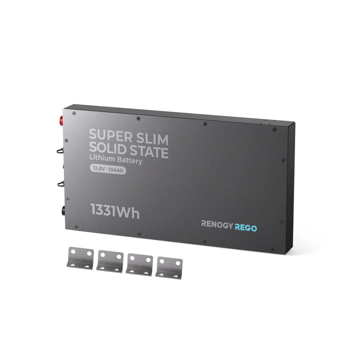 Renogy REGO 12V 104Ah Super Slim Solid State Lithium Iron Phosphate Battery
