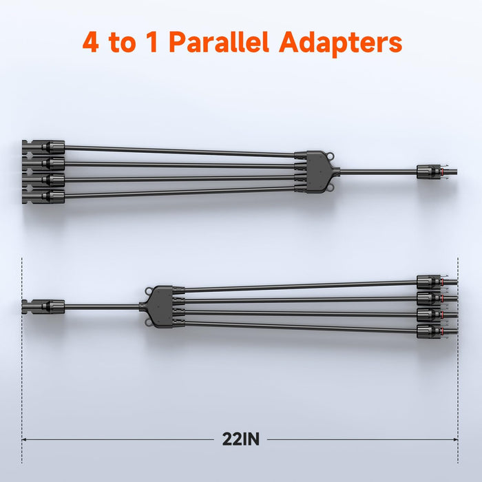 Rich Solar Y Branch Parallel Adapters 4 To 1 - Off Grid Stores