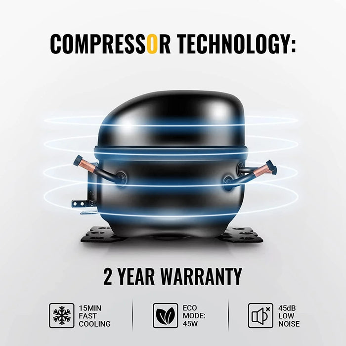 BougeRV CRPRO20 21 Quart White Car Fridge With 220Wh Power Station