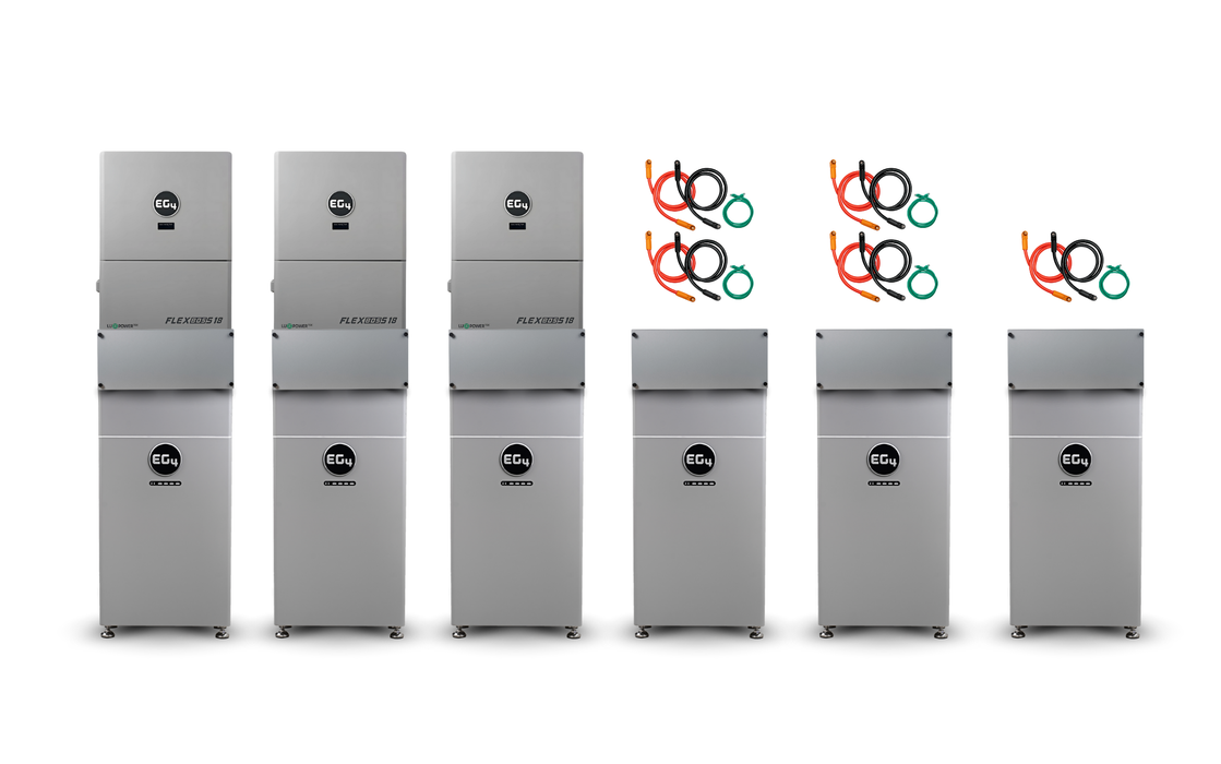 EG4 48V 314Ah WallMount Indoor Battery + FlexBOSS18 13kW Hybrid Inverter Kits