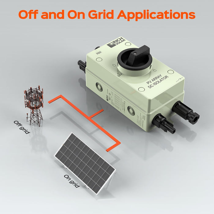 Solarflex Switch Rich Solar Solar PV DC Quick Disconnect Switch - Off Grid Stores
