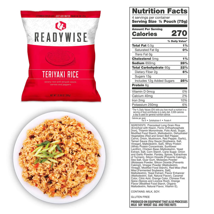 ReadyWise 72 Hour 30 Serving Emergency Food and Drink Supply