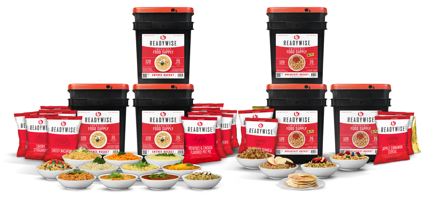 ReadyWise 720 Servings Emergency Survival Food Storage