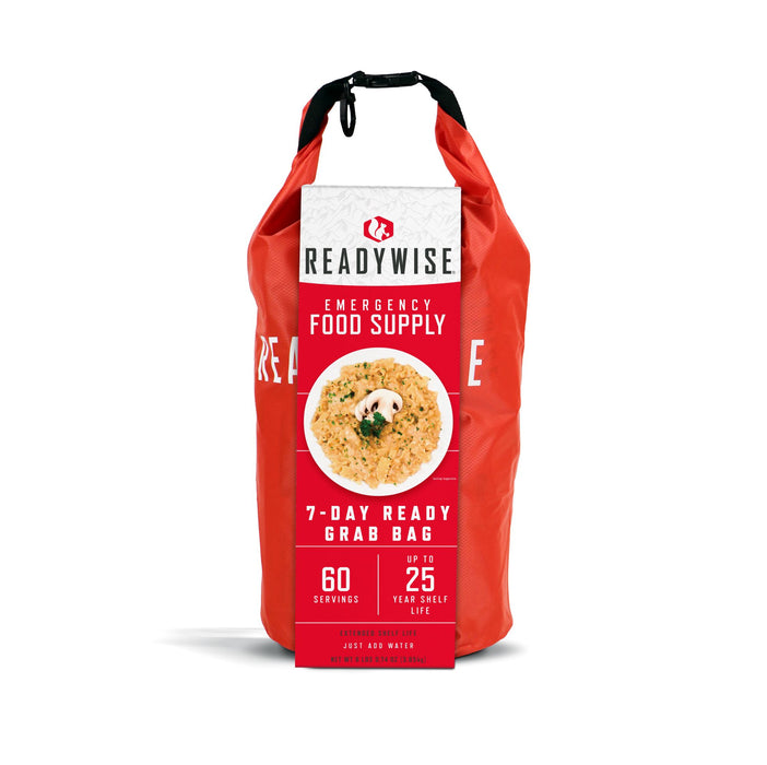 ReadyWise 60 Serving Breakfast and Entrée Grab and Go 7 Day Emergency Dry Bag