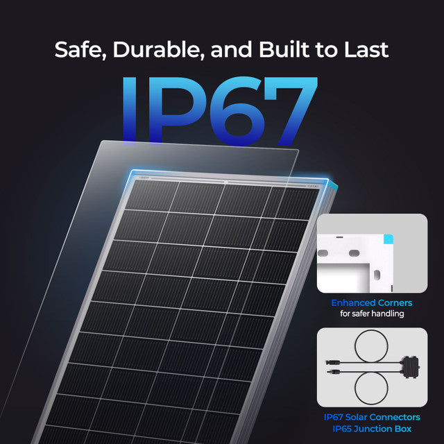 Renogy 16BB N-Type 200 Watt 24V Monocrystalline Solar Panel