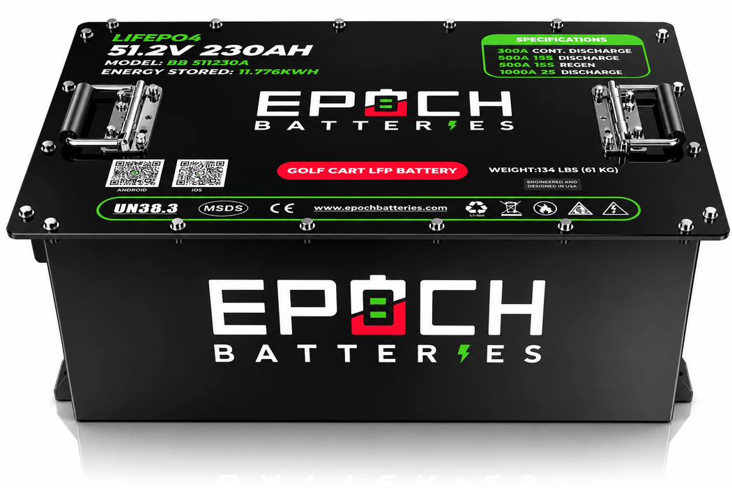 Epoch Batteries 48V 230Ah Golf Cart LiFePO4 Battery Complete Kit - Off Grid Stores