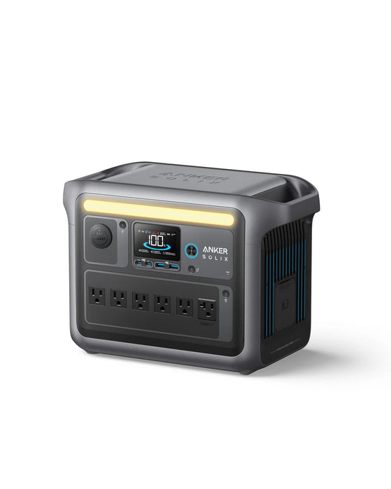 Anker SOLIX C1000X Portable Power Station with the Expansion Battery