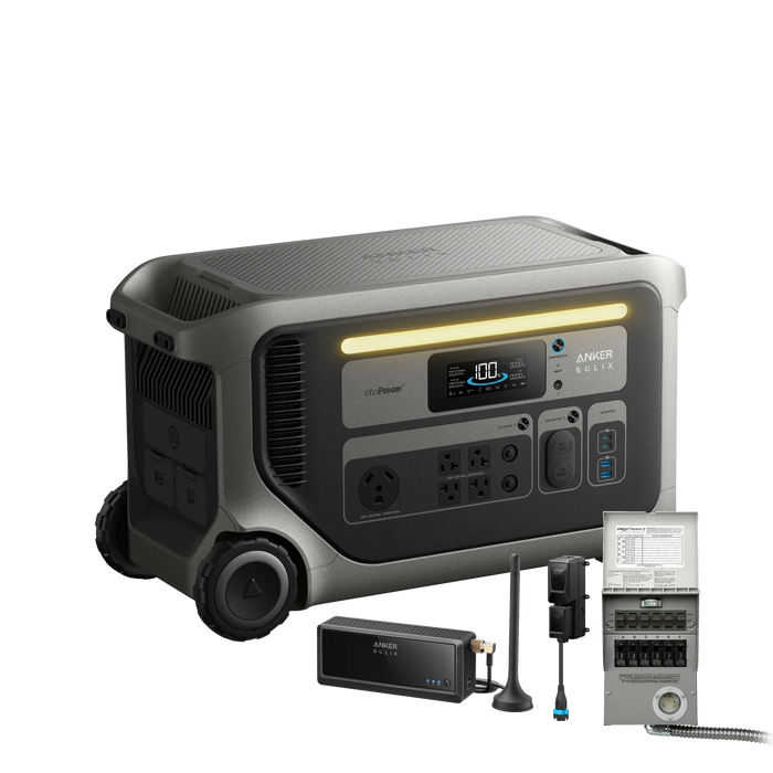 Anker SOLIX F3000 + Solar Panels + Power Saver Kit