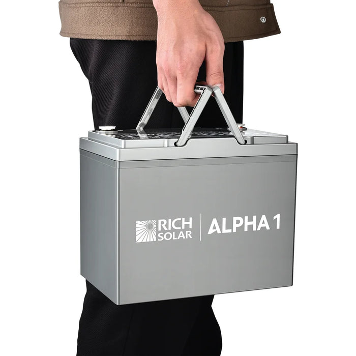 Rich Solar 12V 100Ah LiFePO4 Lithium Iron Phosphate Battery w/ Internal Heating and Bluetooth Function