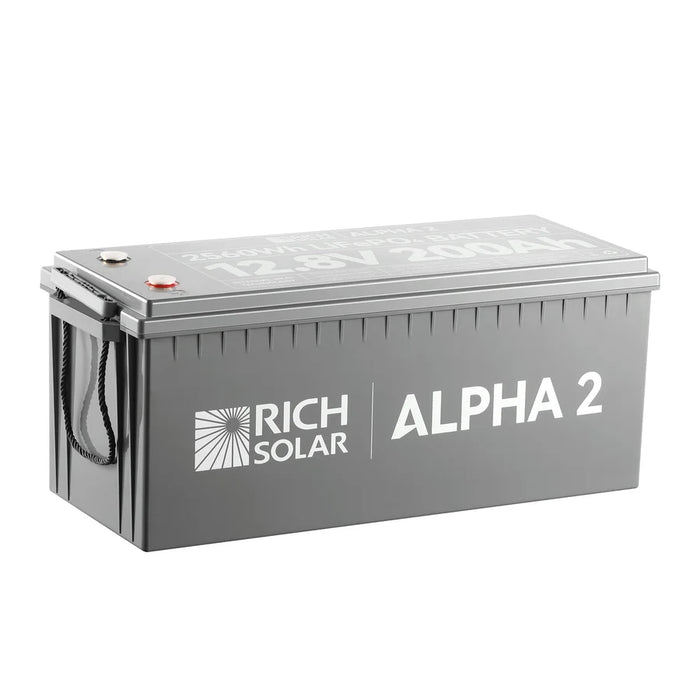 Rich Solar Alpha 2 12V 200Ah LiFePO4 Lithium Iron Phosphate Battery w/ Internal Heating and Bluetooth Function