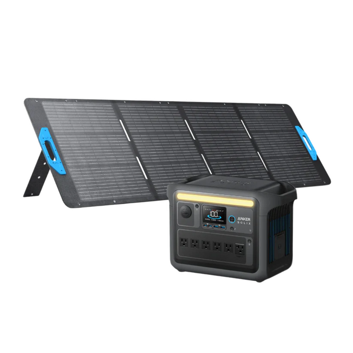 Anker SOLIX C1000X Solar Generator + 200W Solar Panel