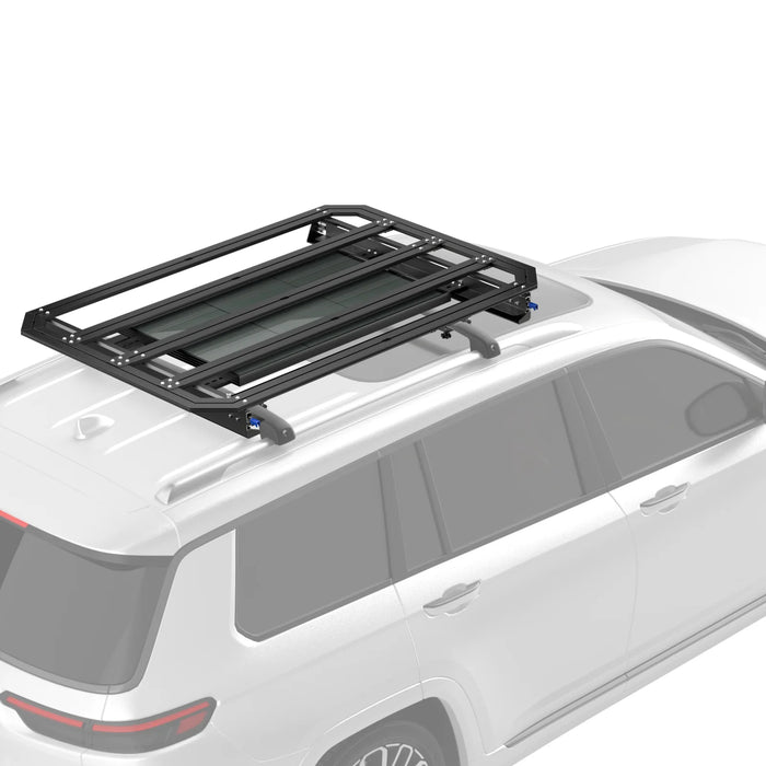 BougeRV Modular Roof Rack Platform With Slidable Solar Panel Bracket + 1 x 75W CIGS Solar Panel