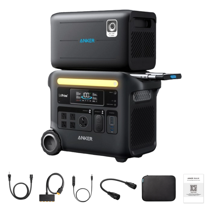 Anker SOLIX F2600 with Expansion Battery - 5120Wh | 2400W