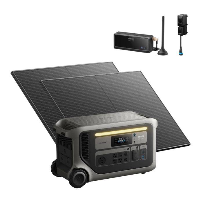 Anker SOLIX F3000 + Solar Panels + Power Saver Kit