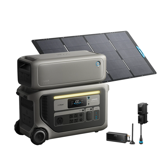 Anker SOLIX F3000 + Solar Panels + Power Saver Kit