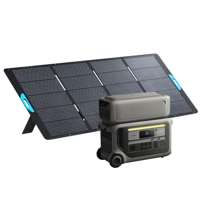 Anker SOLIX F3000 Solar Generator+ 400W Portable Solar Panel Kits