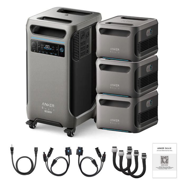 Anker SOLIX F3800 Plus Portable Power Station + Expansion Battery