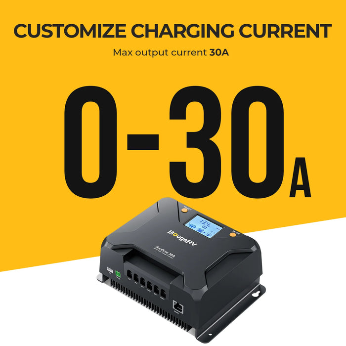 BougeRV Sunflow 12V/24V 30A MPPT Solar Charge Controller