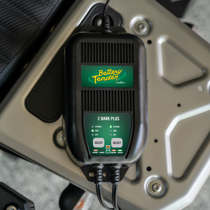 Battery Tender® 2-Bank 12V 1.25 Amp Battery Charger and Maintainer