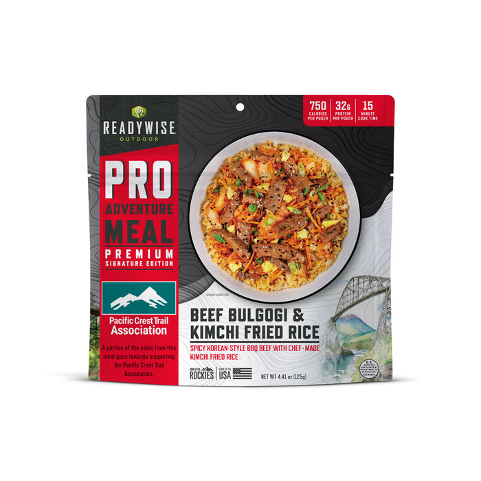 ReadyWise 6-Pack Pro Adventure Meal Beef Bulgogi and Kimchi Fried Rice