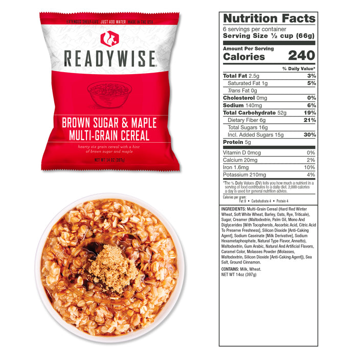 ReadyWise 240 Serving Package of Long Term Emergency Food Supply