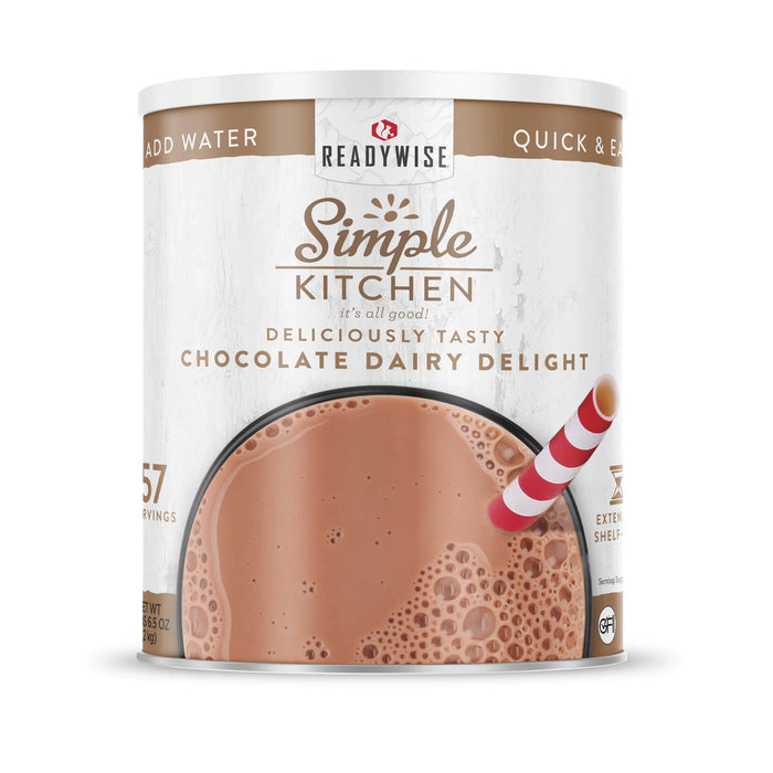 ReadyWise Simple Kitchen Chocolate Dairy Delight 57 Serving Can