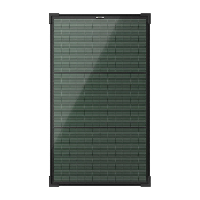 BougeRV Modular Roof Rack Platform With Slidable Solar Panel Bracket + 1 x 75W CIGS Solar Panel