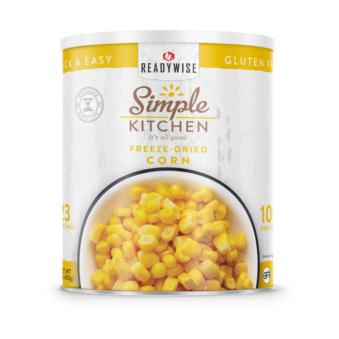 ReadyWise Simple Kitchen Freeze Dried Corn 23 Serving Can