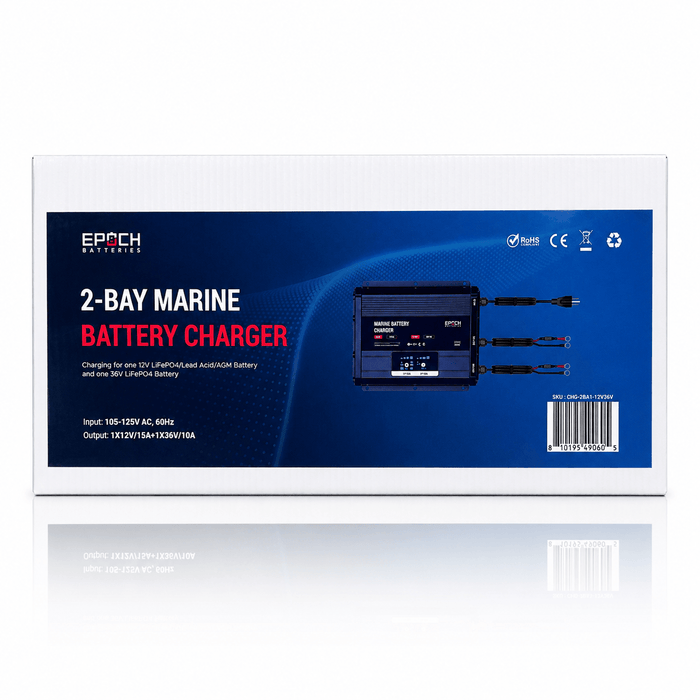 Epoch Batteries 12V & 36V Onboard Marine Lithium Battery Charger - Off Grid Stores