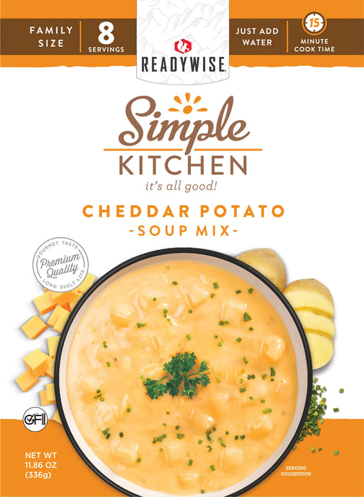 ReadyWise 6-Pack Simple Kitchen 8 Serving Cheddar Potato Soup Mix