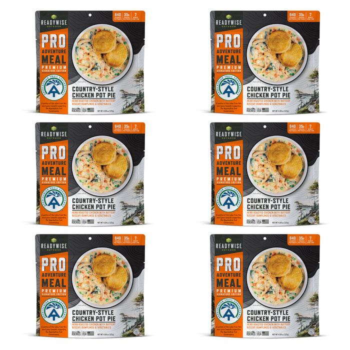 ReadyWise 6-Pack Pro Adventure Meal Classic Chicken Pot Pie