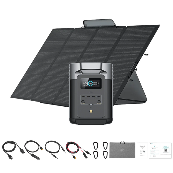 EcoFlow DELTA 2 + 400W Portable Solar Panel