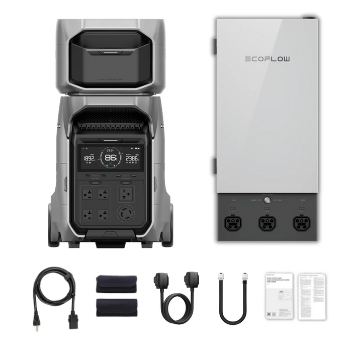 EcoFlow DELTA Pro 3 Portable Power Station + Smart Home Panel 2