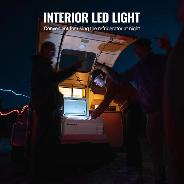 BougeRV CRPRO20 21 Quart White Car Fridge With 220Wh Power Station