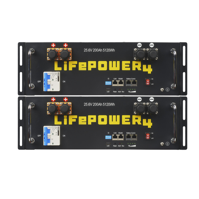 EG4 LifePower4 V2 24V 200AH Lithium Server Rack Battery (2-6 Battery Bundles)