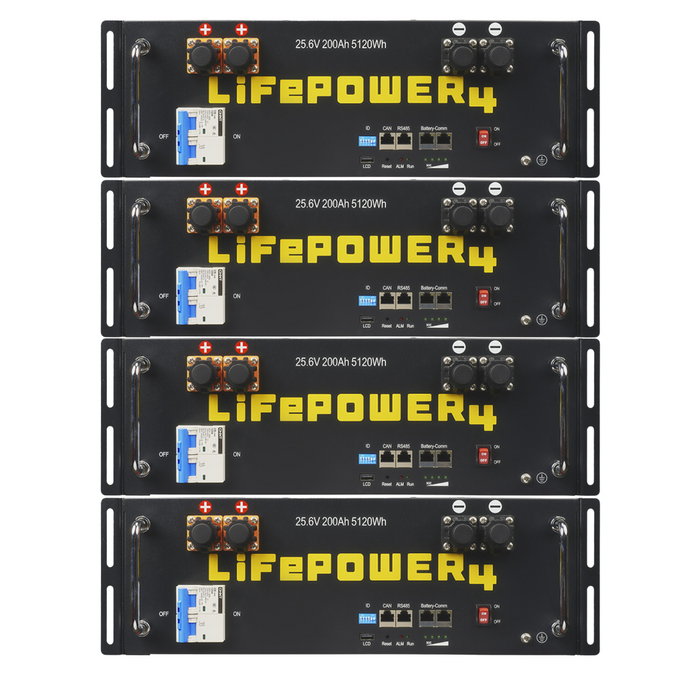 EG4 LifePower4 V2 24V 200AH Lithium Server Rack Battery (2-6 Battery Bundles)