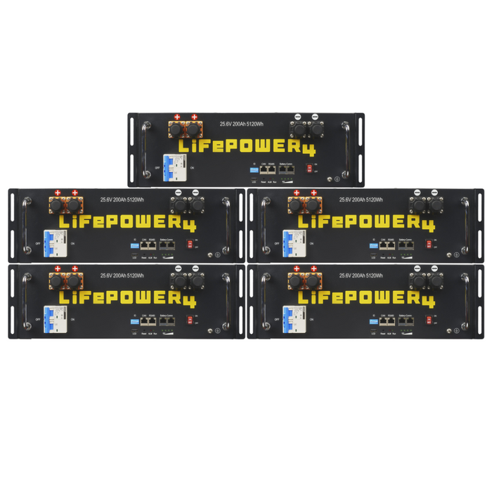 EG4 LifePower4 V2 24V 200AH Lithium Server Rack Battery (2-6 Battery Bundles)