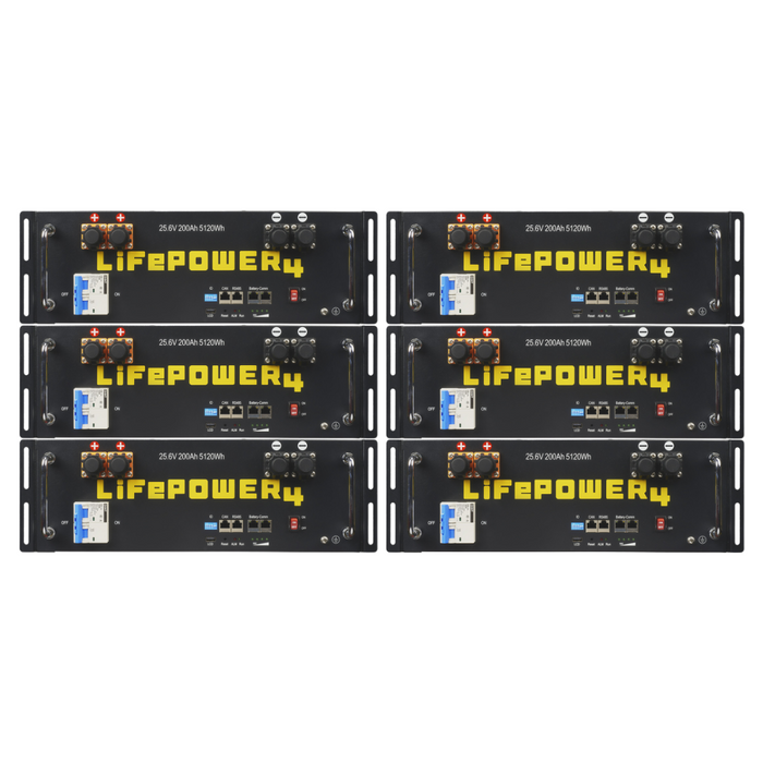 EG4 LifePower4 V2 24V 200AH Lithium Server Rack Battery (2-6 Battery Bundles)