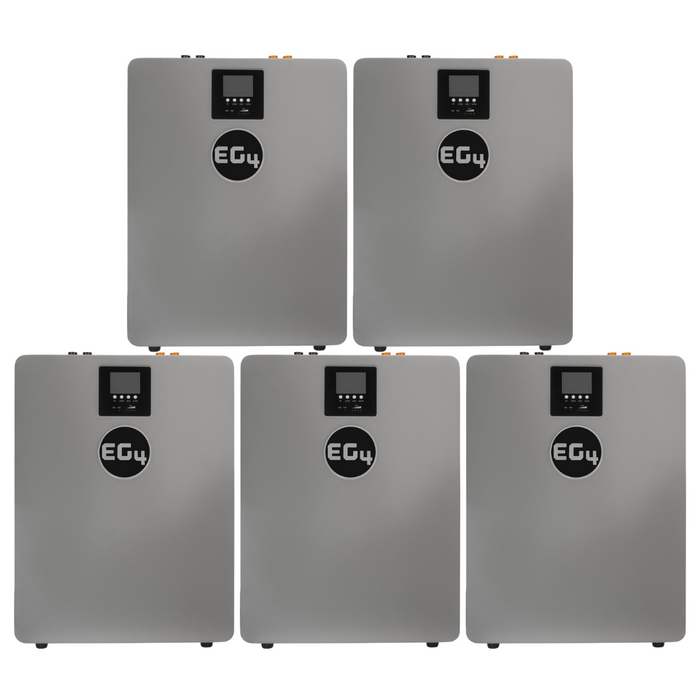 EG4 WallMount Indoor 48V 100Ah Lithium Battery (2-6 Battery Bundles)