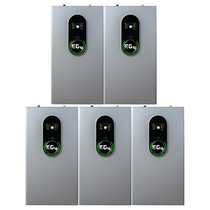 EG4 WallMount Indoor 48V 280Ah (14.3kWh) LiFePO4 Battery (2-6 Battery Bundles)